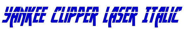 Yankee Clipper Laser Italic 字体